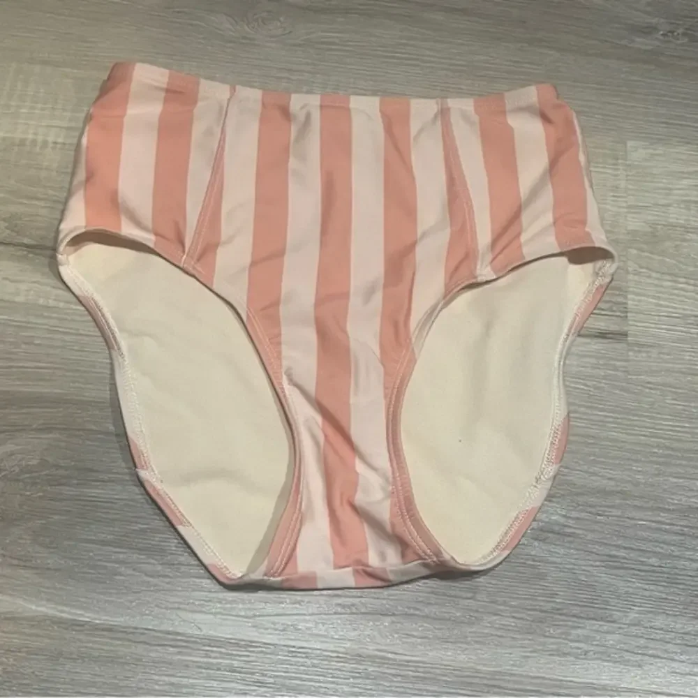 Lime Ricki‎ striped peach swimsuit bottom size small